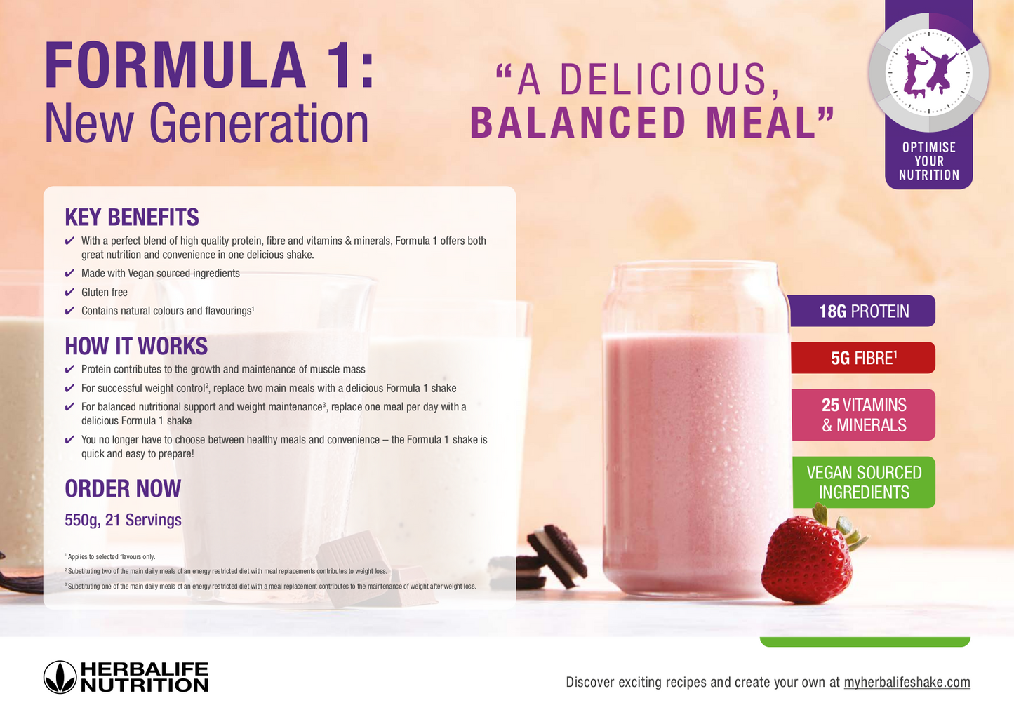 Formula 1 Healthy Meal Shake